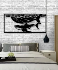 Whale and shark