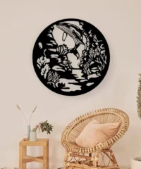 Whale wall decor