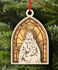 Mary and Jesus Christmas ornament