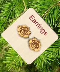 Rose earrings