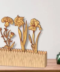 Wooden flower