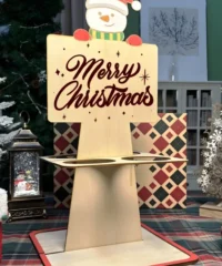 Christmas wine rack