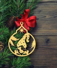 Gnome Christmas ball