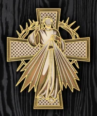 Jesus and cross multilayer