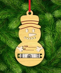 Snowman money holder