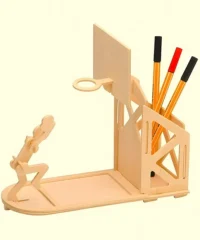 Basketball court themed pen holder