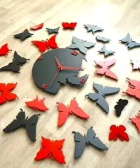 Butterfly Art Wall Clock