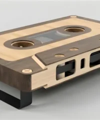 Cassette tape coffee table bench