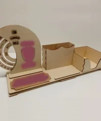 Desk organizer with calendar