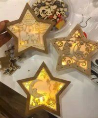 Glowing star lantern pattern