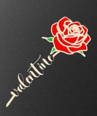 Rose with words