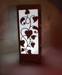 Wooden Lampshade Floral Pattern Wooden Lampshade Floral Pattern