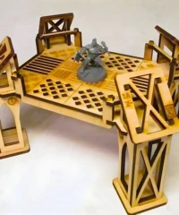 Wooden toy arena