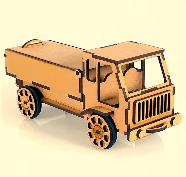 Wooden truck model