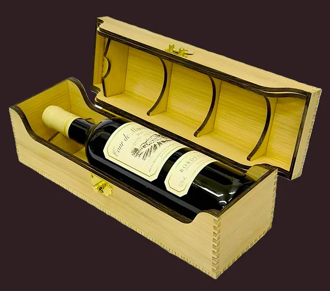 Wooden wine box