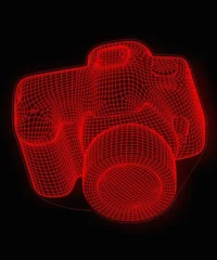 3D illusion led lamp camera