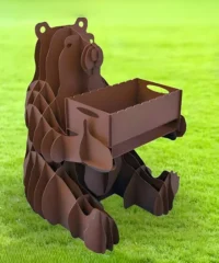 Bear shaped BBQ grill