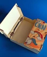 Casket with double cover