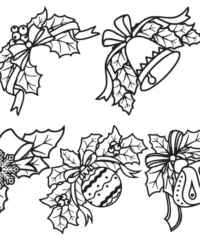 Christmas decorations flowers