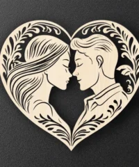 Couple with heart