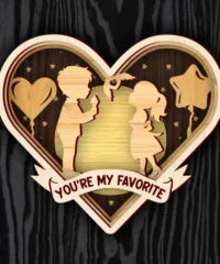 Layered valentine