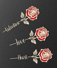 Rose with words