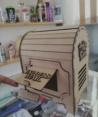 3D Wooden express mail box