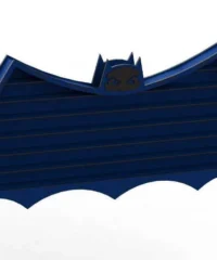 Bat shape wood wall shelf