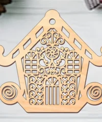 Beautiful house ornament bauble christmas decorations