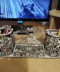 Biker Desk Organizer