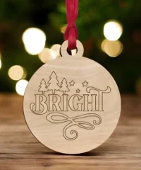 Bright christmas bauble ornament Bright christmas bauble ornament