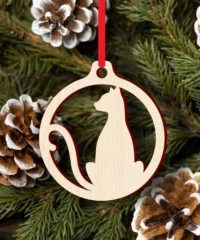 Cat christmas ornament