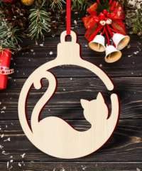Cat christmas ornament
