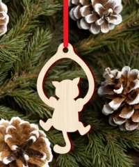 Cat christmas tree decoration bauble