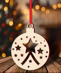 Christmas ball with stars