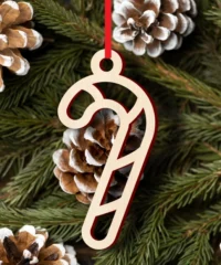 Christmas candy cane ornament