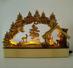 Christmas shadow box holiday decorations new year lamp Christmas shadow box holiday decorations new year lamp