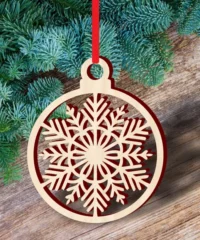 Christmas snowflake ball decoration