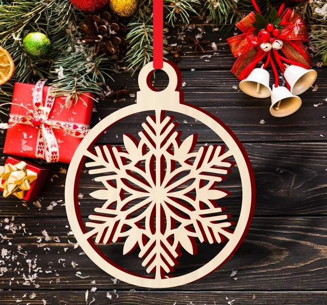 Christmas snowflake ball
