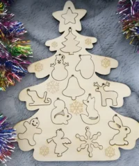Christmas tree decor templates