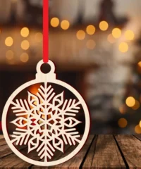 Christmas tree snowflake bauble