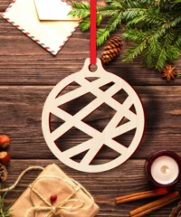 Circle line ball ornament