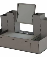 Cosmetic organizer with mirror