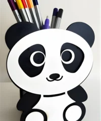 Cute Panda Pen Holder Box for Kids