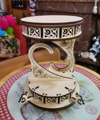 Decorative floating tensegrity table stand