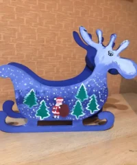 Deer candy dish sleigh candy bowl christmas table decoration