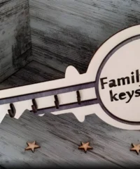 Ey shaped key holder for wall