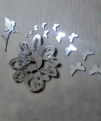 Fairy and butterflies wall clock
