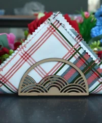 Fancy napkin holder table decor