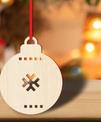 Festive christmas tree ornament